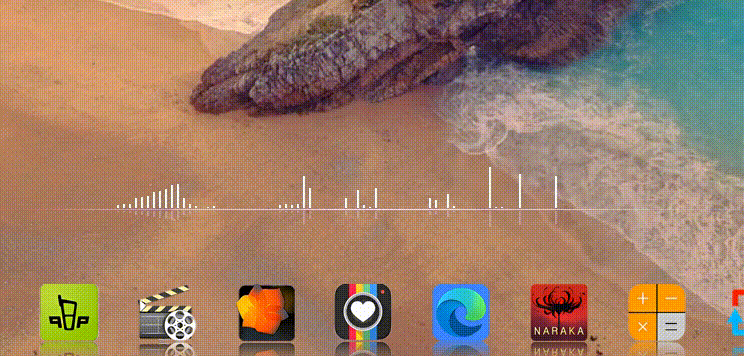 音频-细线带倒影和横线（独立声卡内置外置都行）