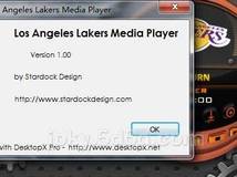[图片重新上传]Rainmter Los Angeles Lakers Media Player by Stardock ~~!!
