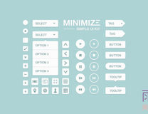 minimize-ui-kit-preview  PSD素材 O(∩_∩)O