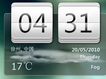 有点类似HTC的带时间和天气预报