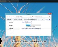 Windows Aero 8 - Dark Taskbar  w8主题