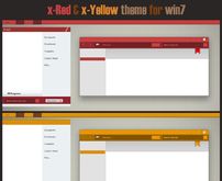 x-Red & x-Yellow - 彩色简约风Win7主题