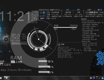 netbook+win7+rainmeter,貌似就是这样