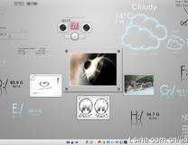 玩了一天Rainmeter，Show一下第一个简洁版主题