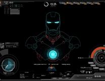 Ironman + S.H.I.L.D. OS Desktop [Rainmeter]