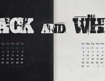 [DA]  黑白漂亮日历。