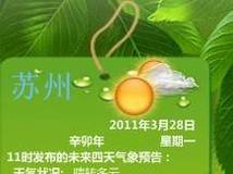 新手自己改的，绿色5天天气预报