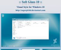 透明Win10 RS1主题 Soft Glass 10 by sagorpirbd