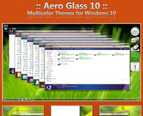仿Win7磨砂玻璃透明Win10主题 Aero Glass 10 for Win10 Final by sagorpirbd