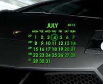 乖绿色的日历，礼拜一/日开头，还有俄语版